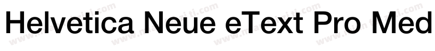 Helvetica Neue eText Pro Medium字体转换